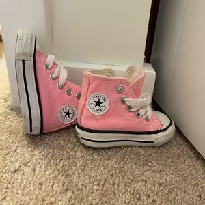 Pink Converse high tops